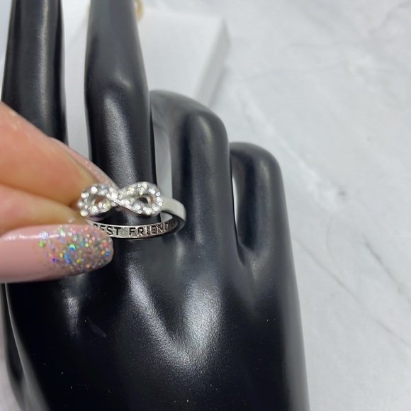 Best Friend Infinity Gold And Silver Ring Set - Picture 10 of 12